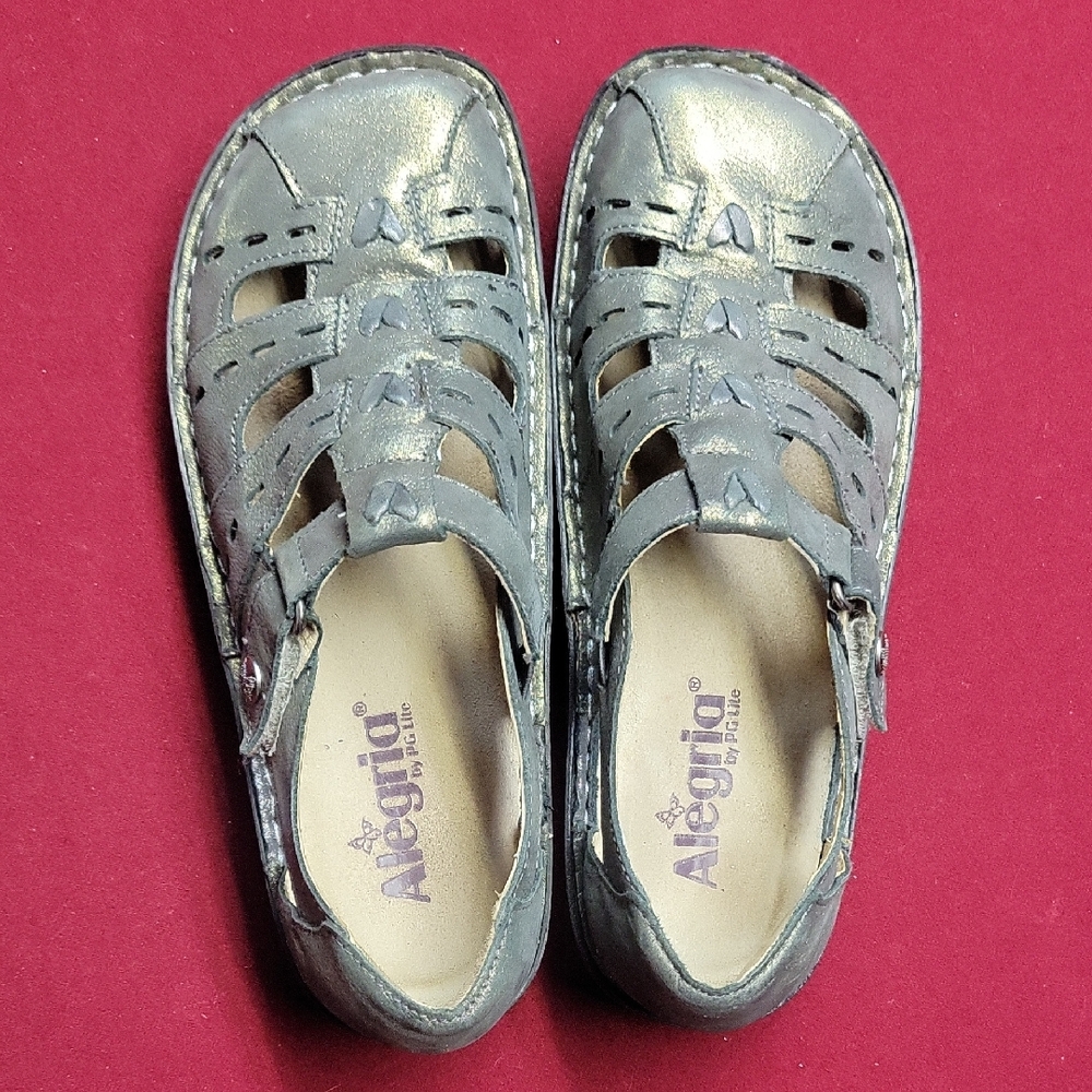 Alegria Metallic Sandals